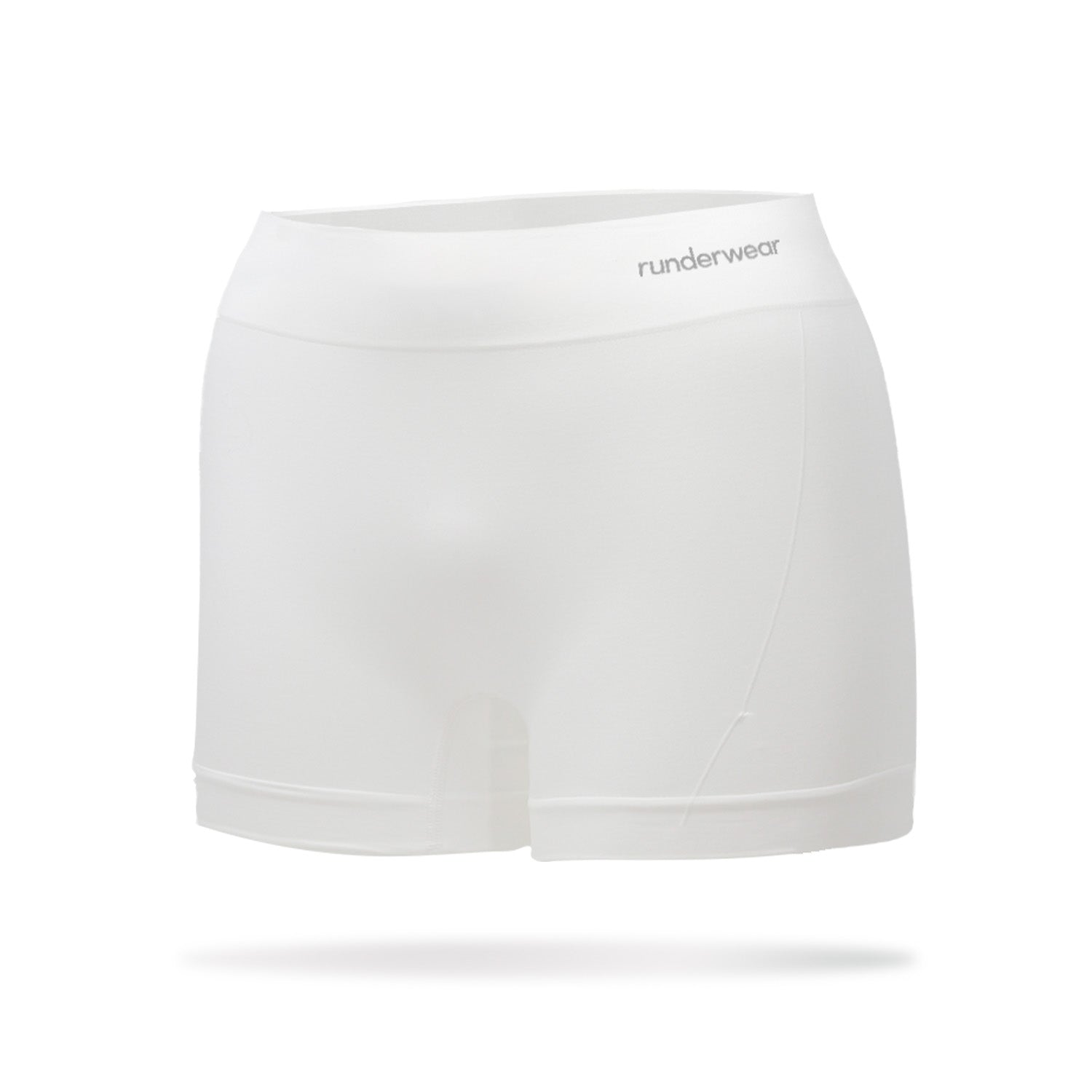 Women's Running Boy Shorts - White