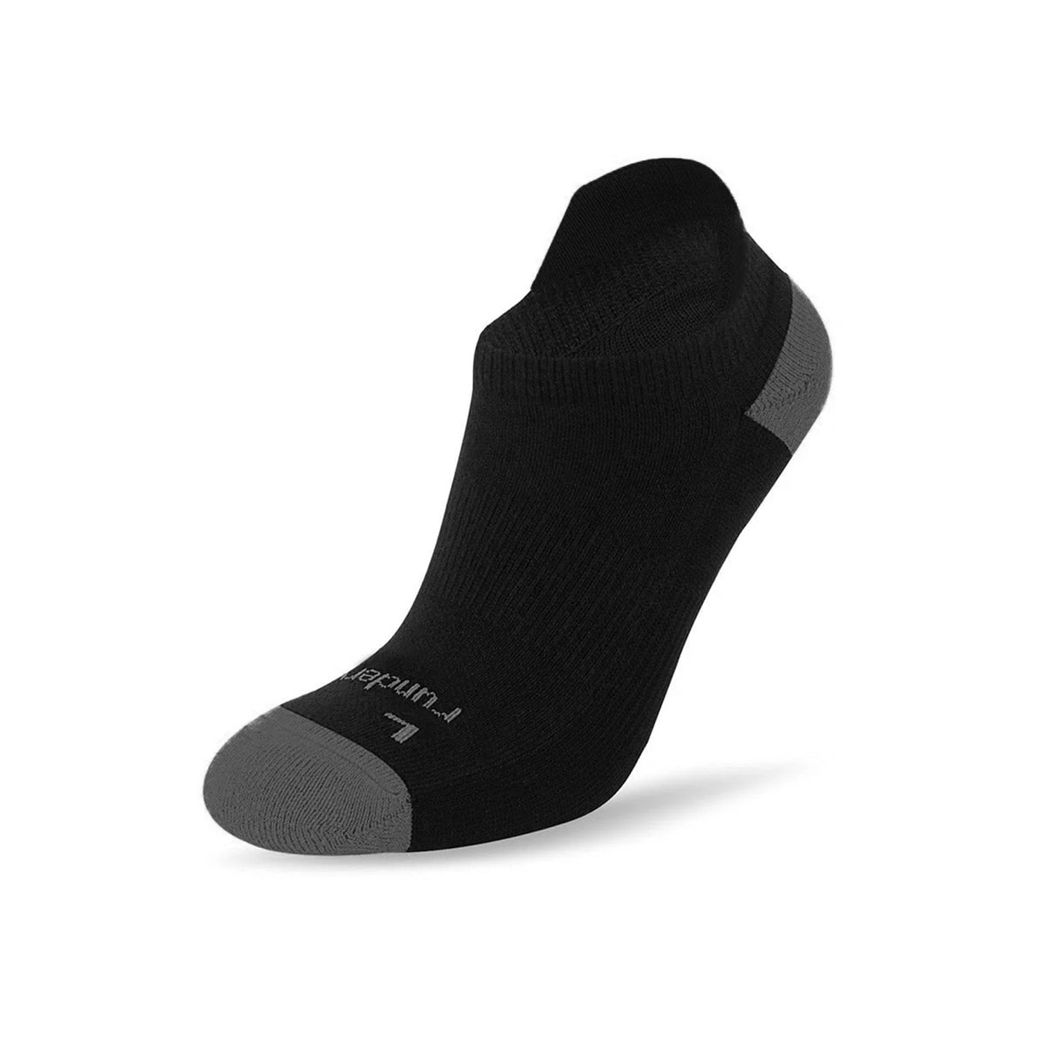 Anti Blister Running Sock Low - Black & Grey