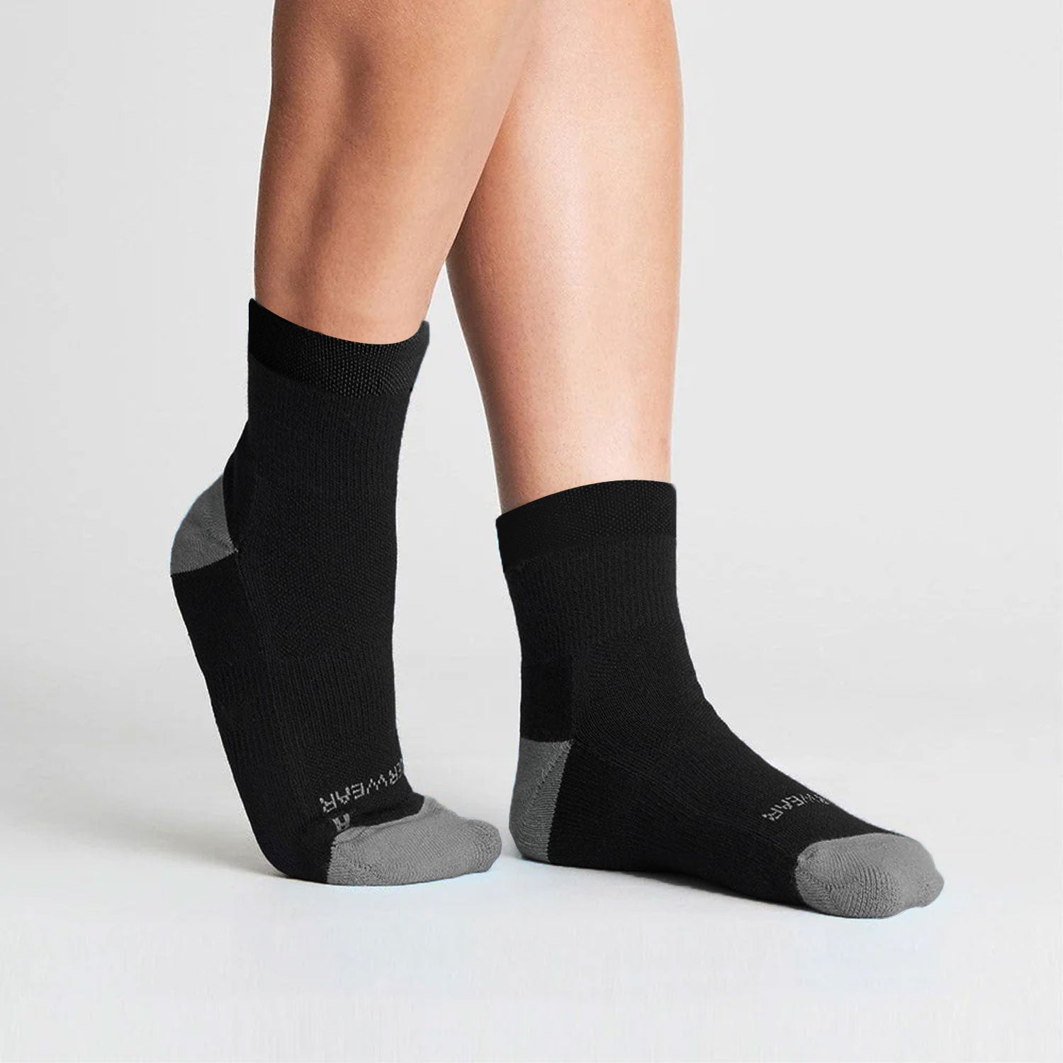 Anti Blister Running Sock - Black/Grey